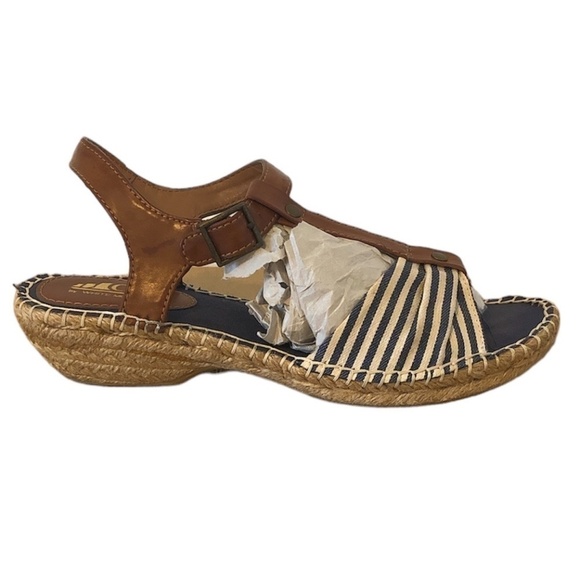 CLIFFS BY WHITE MOUNTAIN Sandals Women's Size 8 Blue Cheerio T-Strap Espadrille - Picture 9 of 9